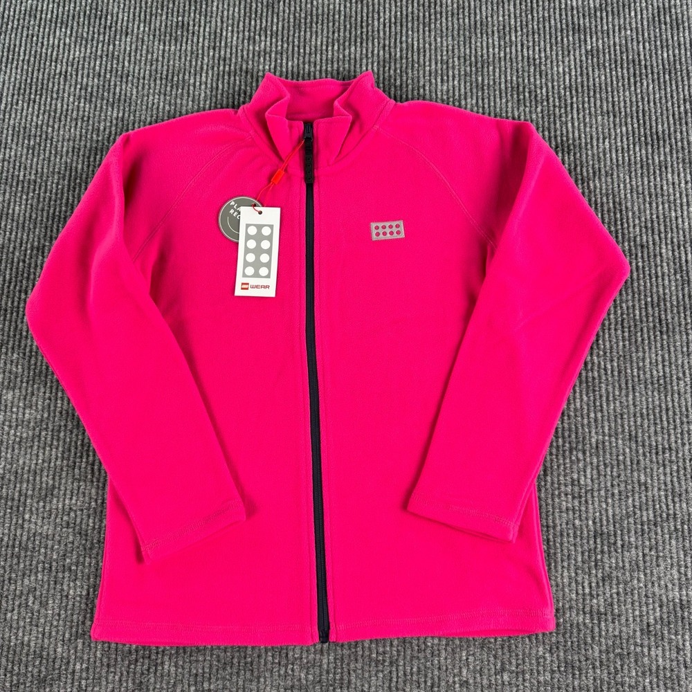 NWT LEGO Wear Kids Fleece Jacket Size 152 12 Years Full Zip Pink LWSINCLAIR 703